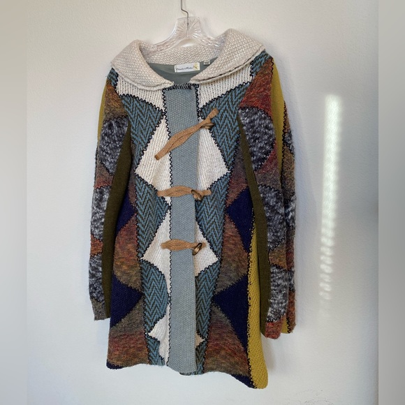 ANTHROPOLOGY Charlie and Robin gorgeous knit coat - Picture 1 of 11